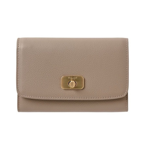 NEW Moncrief London Winter Taupe Wallet with Tags and Gift Box - Picture 1 of 7